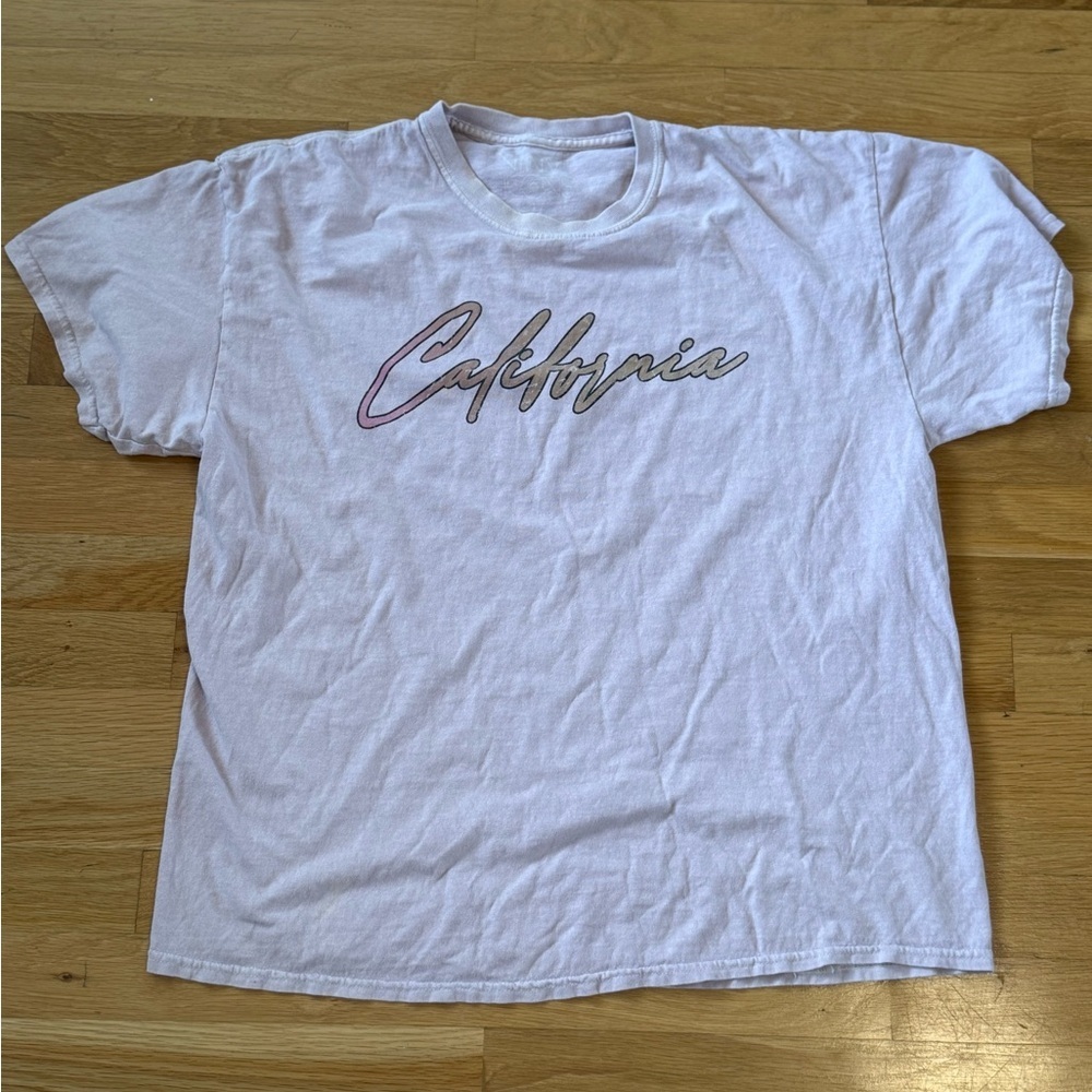 Pink California Graphic T-shirt from Nordstrom size large women's